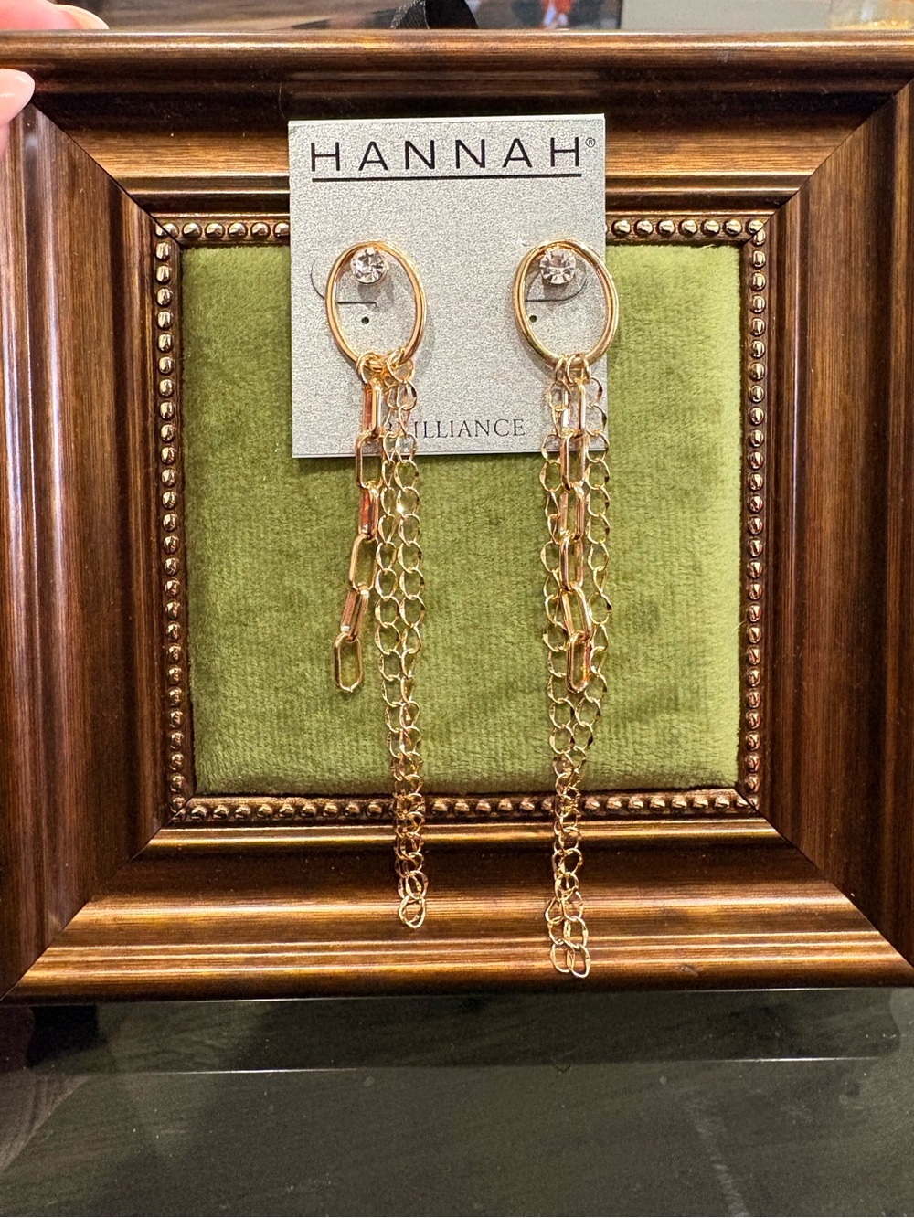 Hannah Gold Chain Drop Dangle Earrings